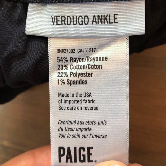 PAIGE Verdugo Ankle Skinny Jeans Size 31 - Picture 5 of 6